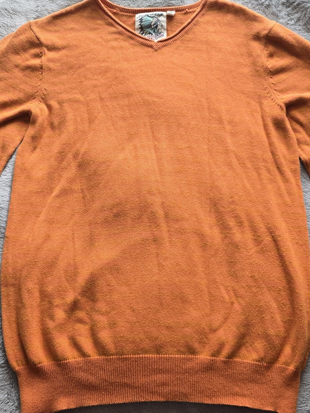 Ruum American Kid's Wear Orange Striped Sweater Kid's Size XXL 16